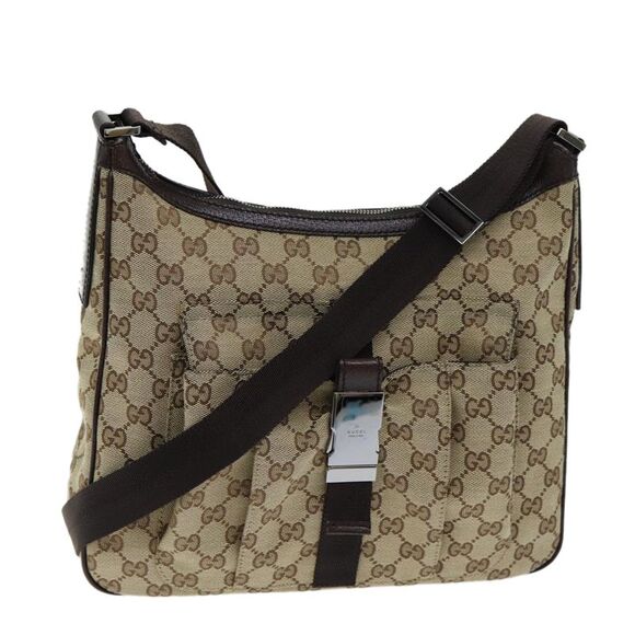 Gucci Gg Canvas Beige Canvas Shoulder Bag (Pre-Owned) - Picture 15 of 16